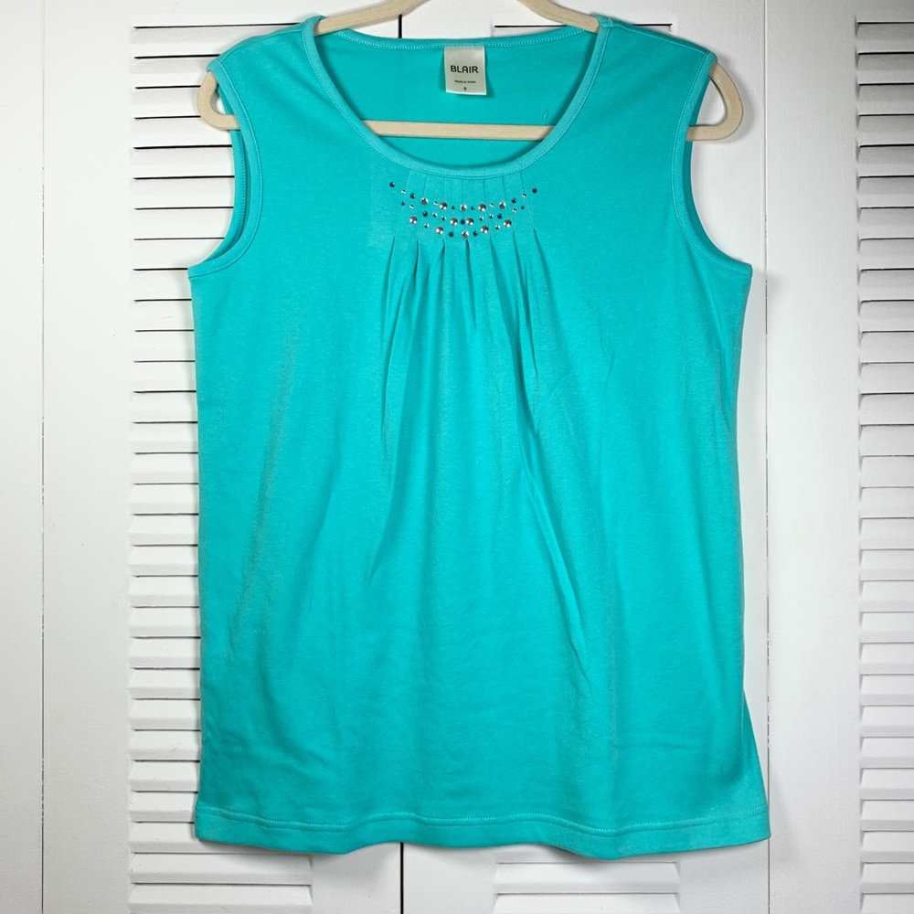 Blair Embellished Tank Top, Size Small